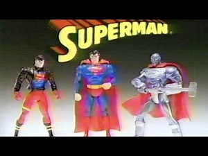 Superman Action Figure Commercial with Superboy and Steel from 1996