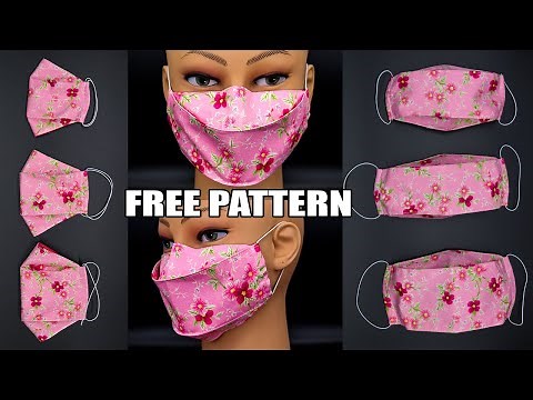 How to make 3D Face Mask Free Pattern | GIGI FASHION DESIGNER | Free Mask Pattern