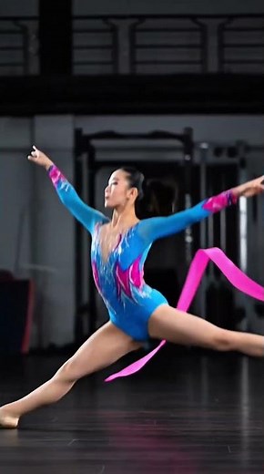That Split Jump at the End Will HAUNT You #Gymnastics #RhythmicGymnastics