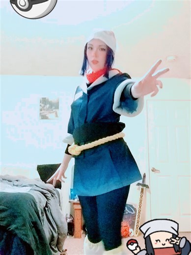 my new cosplay! 😁 Akari the main protagonist from Pokemon Legends Arceus! :) I have an exciting addition to this coming soon! a cute pokemon plush from the game which is one of my favs! can't wait for it come in the mail! 💌 #cosplay #pokemonlegendsarceuscosplay #pokemonlegendsarceus #pokemon
