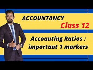 Important Questions | Accounting Ratios | Class 12