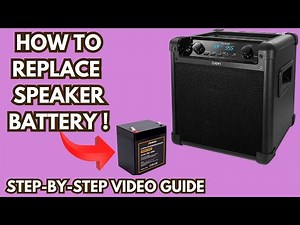 How to Replace the Battery in your Bluetooth Party Speaker Easy 5 Min Swap!