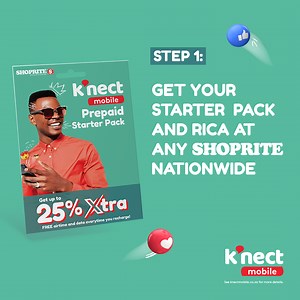 Get FREE airtime and data with k’nect mobile