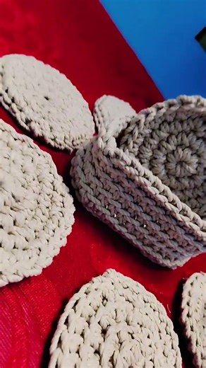 Handmade crochet coasters set ✨ Perfect for your table decor. Order now add elegance Limited stock!