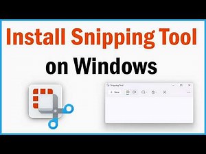 how to install snipping tool on windows | how to install snipping tool in windows 11