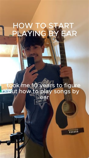 Jamil | Fluent In Guitar on Instagram: "how to start playing by ear . . . . #fingerstyle #fingerstyleguitar #martinguitar #guitarlife #guitarist #guitartips #fenderguitar #guitarchords #musictheory"