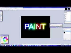 Как сделать светящиеся буквы в Paint.Net [Туториал]
