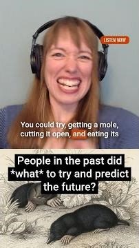 People in the past did *what* to try and predict the future?