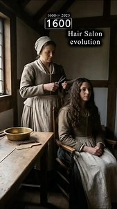 Evolution of the Hair Salon (1600–2025) #hairsalons #hairdresser #hairestyle #hairevolution #evolution #timelapse | Evolution Time