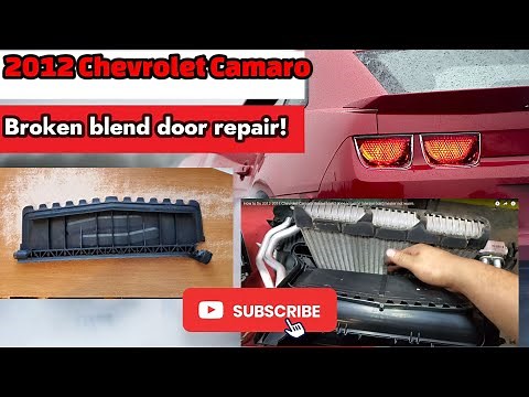 How to fix 2012-2014 Chevrolet Camaro Heater blend door actuator (always cold) heater not warm.