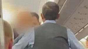 Passenger arrested after mid-air incident