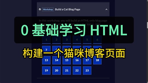 0 基础学习 HTML | 构建一个猫咪博客页面 | freeCodeCamp 全栈开发 编程自学入门教程
