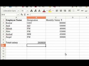 Computerised Accounting - PracticalsSUM,SUMIF
