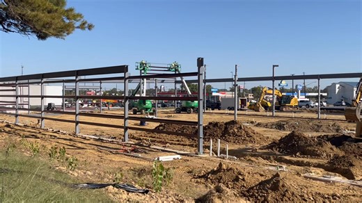 Construction update on the new Aldi store being built on Pennell Lane in Dyersburg, Tennessee. October 23, 2025 | City of Dyersburg, TN - Gov