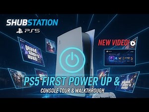 PS5 Turning On | Startup Sound, Login & UI Tour #ps5 #playstation #gaming #yt #youtube