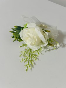 Elegant Corsage White Rose Wristlet Corsage - Etsy