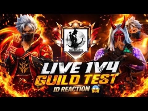 free fire live 🔴 uid reaction 😱 guild test 🔥 join fast 💎#live #freefire #shortslive