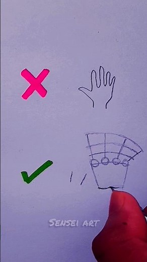 How to Draw Perfect Hand 🖐✏️