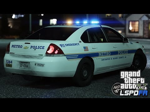 GTA 5 LSPDFR - Day 184 | Nashville Metropolitan Police | 2013 Chevy Impala Patrol (City Patrol)