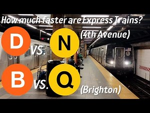 NYC Subway Race: Express vs Local on the Fourth Avenue & Brighton Line