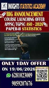 GRAND TEST03 QUESTION NO.15 #STATISTICS #ASO #MPSO #APPSCASO #APPSCMPSO #TGPSCASO #TGPSCMPSO