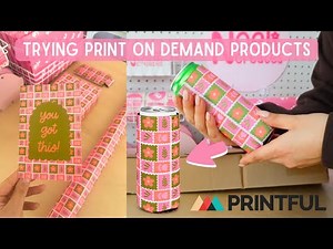 Trying Print on Demand Products! | Unboxing and Testing Print on Demand Products from Printful