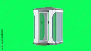 Passenger walk through scanner or airport security gate