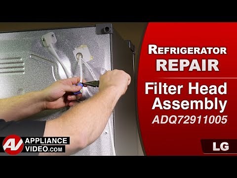 LG Refrigerator - Water Leaking From Inside Back Corner - Filter Head Assembly Repair & Diagnostic
