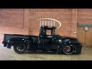 1956 Ford F-100 Big Window Varishock Air Ride Suspension System Demonstration