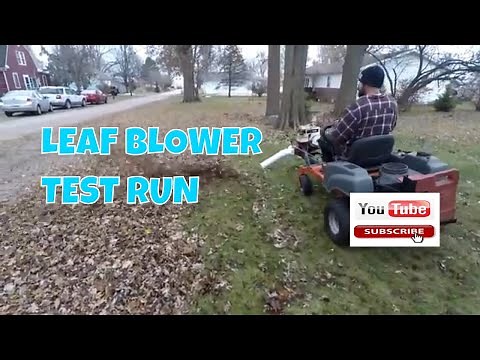 HOMEMADE RIDE ON LEAF BLOWER #lawncare #lawncarebusiness