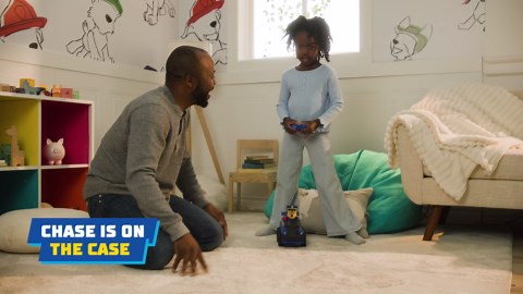 Paw Patrol Chase RC Action Cruiser, Remote Control Car with LED Lights & Easy-Steer Controller, Pretend Play Kids Toys for Boys & Girls Ages 3 and Up