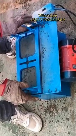 Electric Block Machine Building Material Brick Making Machine Manual Vibrating Brick Machine #bricks #mouldmaking | Lucky Man