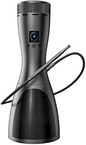Lukah – Electronic Hookah Shisha Set with Glass Bowl, USB-Powered, No Charcoal Needed, Compact & Stylish Design for Home or Lounge, Uses Classic Top-Heating Shisha Style by ehooke