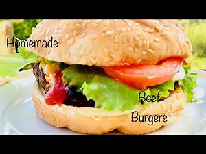How to make home made beef burgers