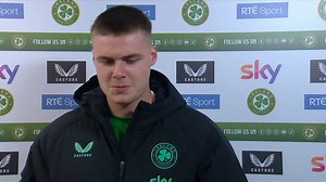 Evan Ferguson's fourth consecutive goal for Ireland at the Aviva Stadium was enough for a 1-0 win over Armenia and he still holds out belief that the Boys in Green can get a result against Portugal next month. | RTÉ Sport