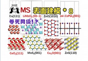【Materials Studio】 DFT计算表面建模2：ZnS/ZnO闪锌矿纤锌矿切表面 | MS杨站长 华算科技