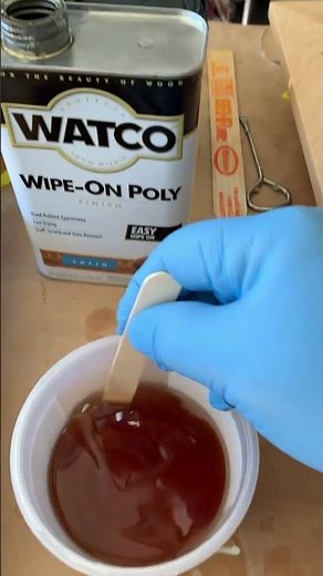 Thinning Wipe on Poly #polyurethane #diy #laseretched #woodworking