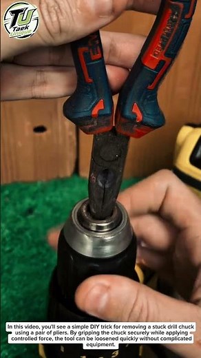 The Fastest Way to Remove a Stuck Drill Chuck? Simple Pliers Trick!