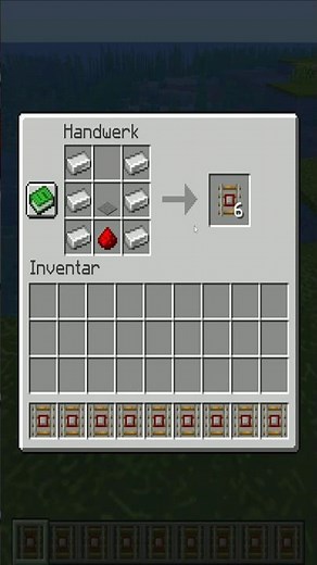 Minecraft Sensorschiene Craften Tutorial