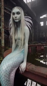 318K views · 9.3K reactions | Explorers captured incredible images inside a flooded factory when they witnessed a mermaid-like creature carefully shifting its weight on a corroded metal platform. Each movement created gentle ripples and splashes in the murky water. #enigmas #AI #viralreelsシ #Entretenimiento #fantasy | Registros de lo Inexplicable | Facebook