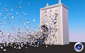 【 建筑破坏动画 】Cinema 4D 教程