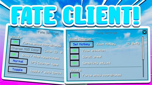 The Fate client! (Minecraft Bedrock)