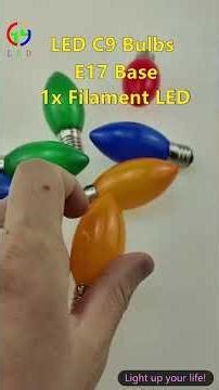China lights factory bulk supply LED C9 ceramic christmas replacement bulbs for holiday lighting