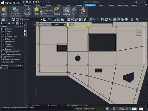 midas nGen : Flat Slab