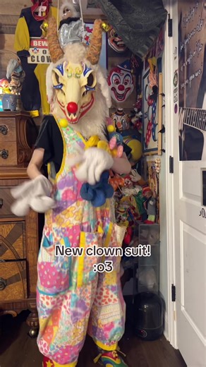 It's 60 years old, worn by a real clown :o) #clown #clowns#clowning#fursuitmaker#fursona