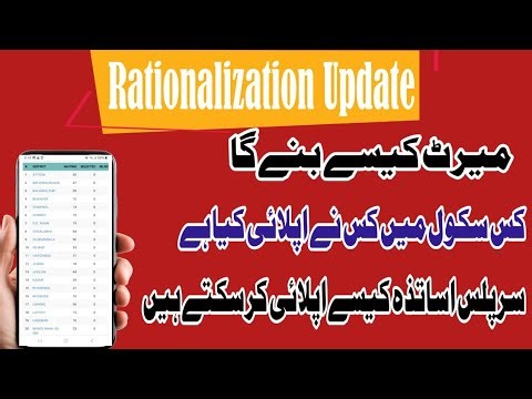Rationalization update 2025 |How to calculate merit| Surplus Teachers apply complete Guidelines