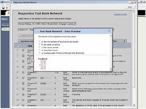 Respondus 4 and the Test Bank Network