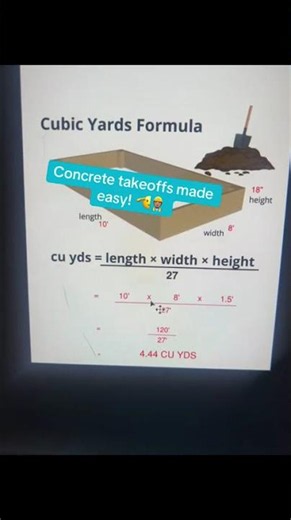 Concrete takeoffs simplified! #construction #blueprints... #Shorts #blueprints_with_bob