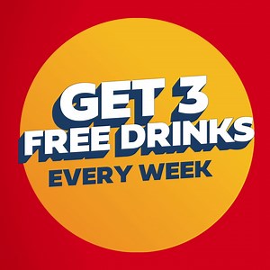 We’re keeping the free drinks coming! Earn 3 free drinks a week and up to 5 points per gallon with the myRewards Plus™️ app through October 31st. | Pilot Flying J