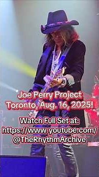 The Joe Perry Project Live on Aug. 16, 2025 @ History, Toronto!! #joeperry ‪@JoePerryOfficial‬